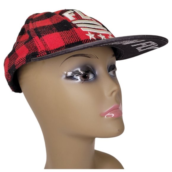 Born Fly Originals "The Auston" Flannel Snapback Cap Buffalo Plaid - Picture 6 of 11